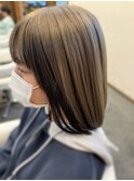 アンブレラカラー×ミルクティーベージュ