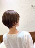 襟足すっきりショート/顔まわり/骨格カット/垢抜けカラー