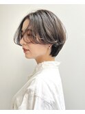 大人ショート レイヤーカット ニュアンスパーマショートボブ