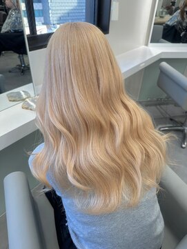 ベレーザ 渋谷(BELEZA) 6627グレーベージュハイライトグラデーションカラー韓国波巻き