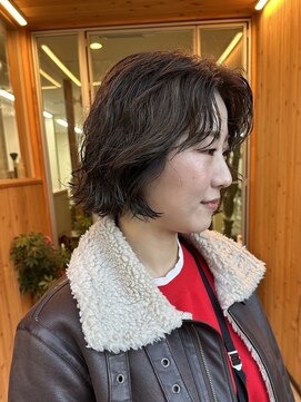 オアシス(oasis) 【oasisオグラ】ゆるウェーブパーマミニボブフェイスレイヤー