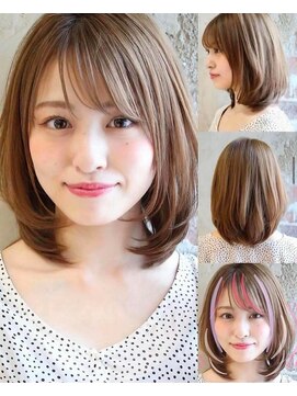 アフロート ルヴア(AFLOAT RUVUA) 40/50/60代大人気♪小顔ひし形レイヤー×ワンカールパーマ★京佳