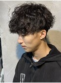 シャドウパーマメンズパーマメンズマッシュ群馬高崎眉毛韓国風
