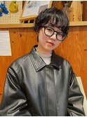 マッシュショートパーマ