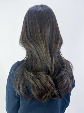 アルバム 新宿(ALBUM SHINJUKU) ロング韓国ヘア顔周りレイヤーおくれ毛くびれヘア_ba541251