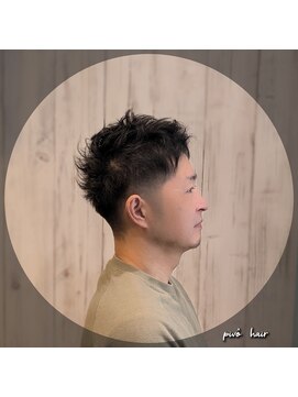 ピヴォヘアー(pivo hair) メンズカット アップバングショート