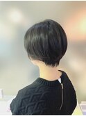 大人ショート　３０代４０代５０代前髪なし