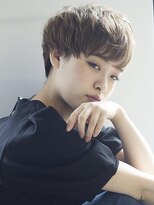 ロミー 本厚木(ROMMY.)&nbsp;小顔マニッシュ丸みフェザーショート◎マロンベージュ/ブリーチ