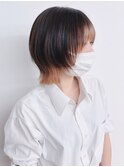 【松戸　テラカド】大人可愛いミニウルフインナーカラー