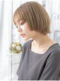 綾瀬/髪質改善/アッシュブロンド×小顔マレットヘアb