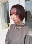 short  bob / face  layer