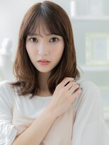 モッズヘア 越谷(mod's hair) 外国人風ハイライトカラー小顔ミディアムh4越谷20代30代40代