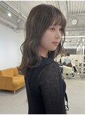 ふわっとウェーブ/ふわっとレイヤーhair/オリーブグレージュ