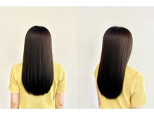 厳選された薬剤で髪のダメージを最小限に抑えます。髪質改善