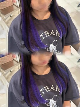 インナー＋ハイライト風エクステ