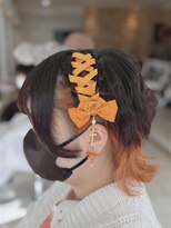 プロデュース 相模原店(Produce) 推し活ヘアメ 編み込みリボン