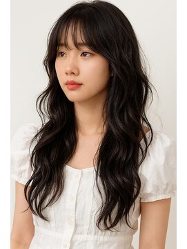 ジュノヘアージャパン 表参道(JUNO HAIR JAPAN) 韓国ヘア/ダークアッシュ/ミディアムレイヤーカット/韓国パーマ