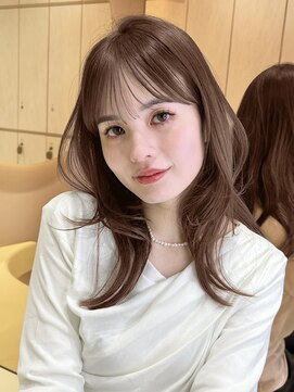 グロー 大宮(GLROW) ▲レイヤーカット顔まわり前髪矯正ミディアムレイヤーharuhi