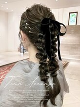 *<ヘアセット>編み下ろしツイン*