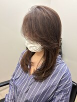 エレノア 藤沢(Eleanor)&nbsp;ロングレイヤー/9トーンのラベンダーピンクグレージュ