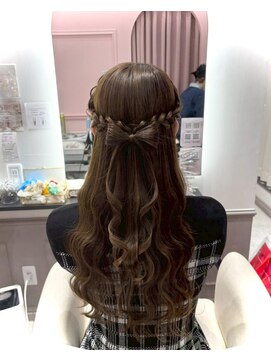 リアン(lien) ハーフアップ×立体リボン