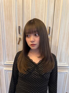 トリコ 梅田茶屋町店(trico) オリーブグレージュ × レイヤーカット