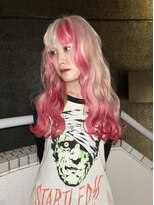 イエナ 渋谷(IENA)&nbsp;ダークブルーインナーカラーハッシュレイヤーボブケアブリーチ7