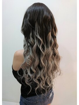 ラチャウ(La.Ciau) ｇｒａｙｃｏｌｌａｒ＆グラデーションエクステ６０本