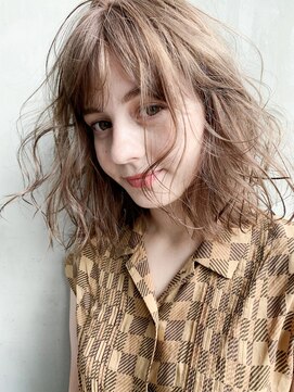 アルバム 銀座(ALBUM GINZA) ふわふわウェーブ_フリンジウェーブココアブラウン_37790