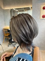 トハコ(&haco)&nbsp;ショートウルフ×グレージュカラー☆