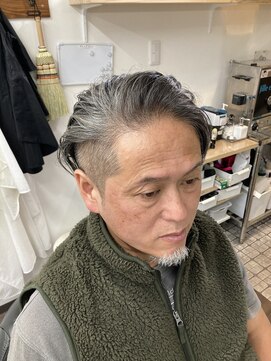 チョップカット ツーブロックアシンメトリー