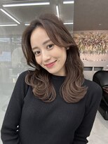 ロンド マーレ 天神大名店(Lond mare)&nbsp;韓国くびれヘア/ミディアムヘア/韓国ヘア/ココアベージュ