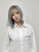 エアー 青山(AIR) ミディアムヘア/レイヤーカット/ハイトーンカラー/10代20代30代