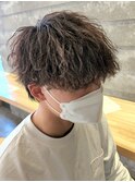 ツイストスパイラルパーママッシュメンズパーマ波巻きパーマ