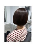 髪質改善/ヌーディーカラー/ミニボブ/お手入れ楽/大倉山