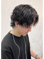 ツイストスパイラルパーマ×ウルフカット