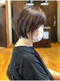 育てるハイライト×ショートボブ