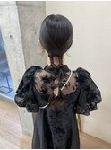 箔付きタイトヘアアレンジ/大宮東口タイトヘアアレンジ