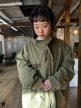 ニーム(nimes) オン眉ボブパーマ