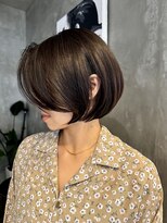 ブルックス&nbsp;ハイライト 大人ボブ  レイヤーボブ ネビージュ ショート