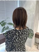 くびれボブ/白髪ぼかし/