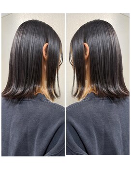 グルグル 妙典店(GULGUL) 切りっぱなし外はね×ぬきっぱなしインナーカラー