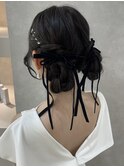 ツインシニヨンアレンジ♪
