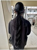 ヘアセット/ヘアアレンジ/タイトヘア/ローポニー