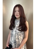 red brown×layer cut