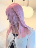 ペールピンク×ミディアム