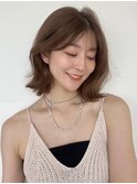 透け感くびれボブ