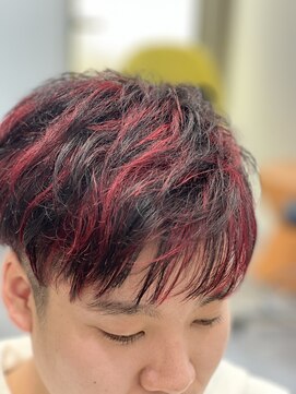 ヘアースペース オブジェ(Hair Space Objet) レッドハイライトカラー