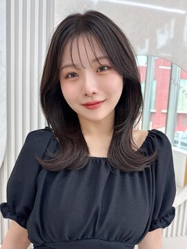 アフロート エル 錦糸町(AFLOAT L) 20代小顔に見える！くびれレイヤー × アッシュブラウン