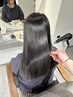 【理想の艶髪ストレートに】カット＋縮毛矯正￥15400→13200[髪質改善/白髪]